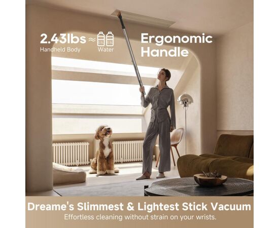 DREAME Air Dry Stick Vacuum Cleaner Black Беспроводные пылесосы