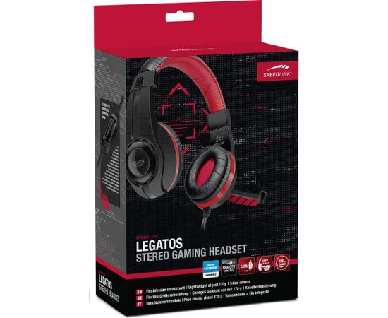 Speedlink headset Legatos (SL-860000-BK) Aудио-видео