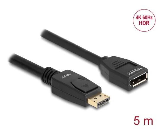 Sistēmas AV signāla pārraides pagarinātājs Delock DELOCK DisplayPort 1.2 4K 60 Hz 5 m Adapteri