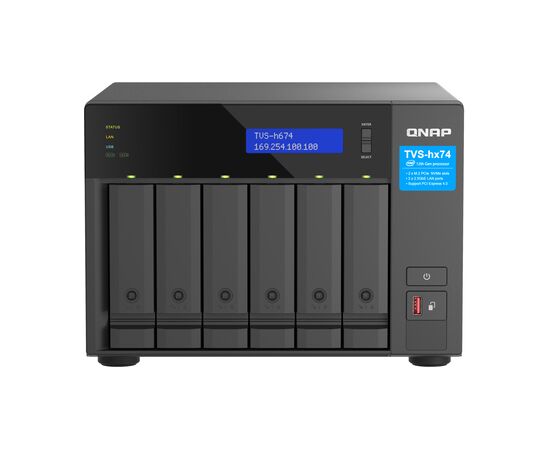 Failu serveris Qnap TVS-h674T-i5-32G Ārējie cietie diski HDD SSD