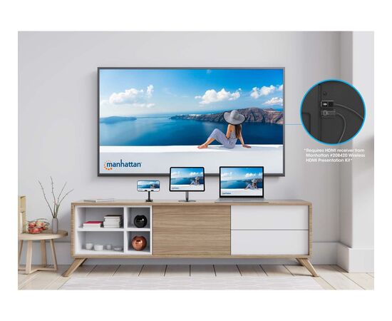 MANHATTAN 1080p Wireless HDMI-Displayadapter + USB-C Sender Aдаптеры