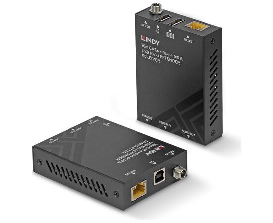 LINDY 70m Cat.6 HDMI 4K60, USB & Audio KVM Extender Adapteri