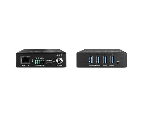 AV signāla pārraides sistēma Lindy LINDY USB 3.2 Gen 1 Cat.6A HDBaseT pagarinātājs 100m Adapteri