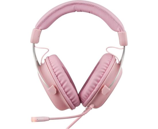 Deltaco Stereo spēļu austiņas ar Klinke, LED, pink Austiņas