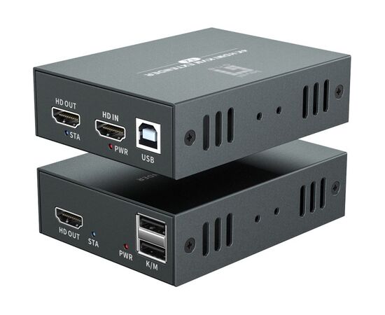 LevelOne HDMI Verlängerungskit Cat5/6  4K/60Hz  100m Black Adapteri