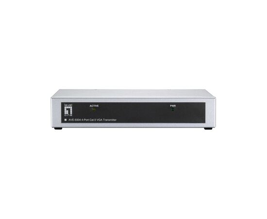LevelOne VGA  Sender Cat5 4xRJ45/2xDB15      300.00m    Gray Adapteri