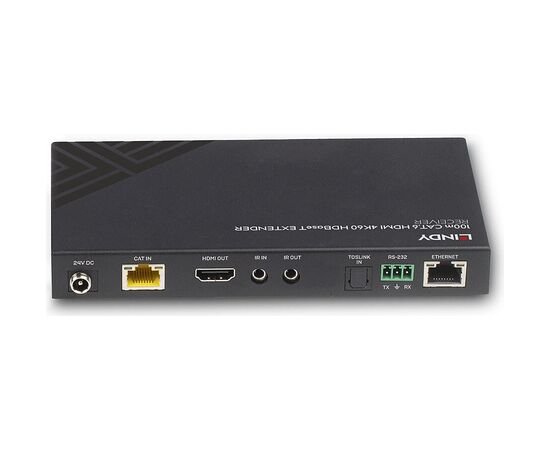 LINDY 100m Cat.6 HDMI 4K60 HDBaseT ExtenderReceiverIR/RS-232 Adapteri