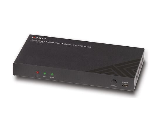 LINDY 100m Cat.6 HDMI 4K60 HDBaseT ExtenderReceiverIR/RS-232 Adapteri