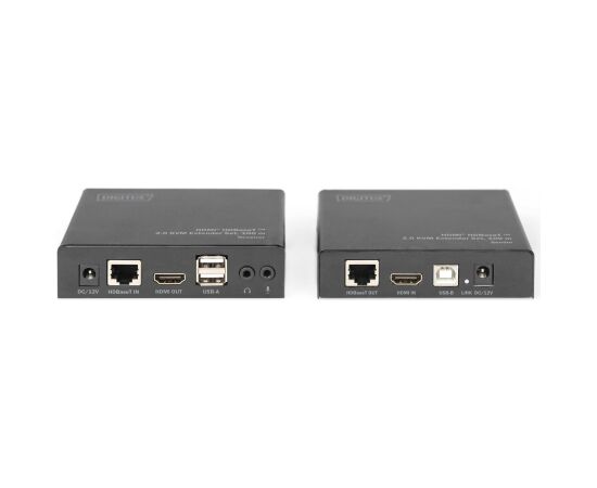 DIGITUS HDMI HDBaseT 2.0 KVM Extender Set, 100 m Aдаптеры
