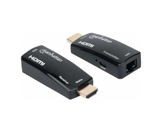 MANHATTAN kompakts 1080p HDMI pārraides komplekts pār Ethernet Adapteri