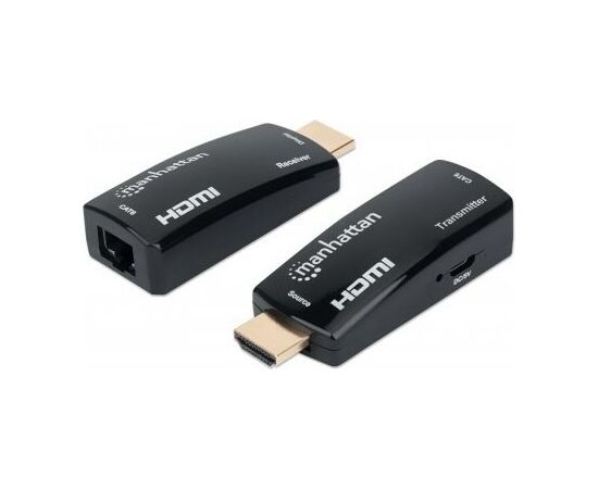 MANHATTAN kompakts 1080p HDMI pārraides komplekts pār Ethernet Adapteri