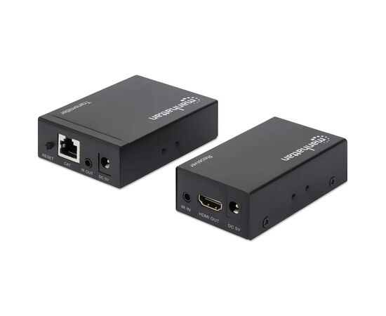 Sistēma AV signāla pārraidei Manhattan HDMI pār Ethernet (207461) Adapteri