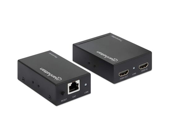 Sistēma AV signāla pārraidei Manhattan HDMI pār Ethernet (207461) Adapteri