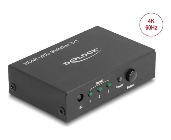 Delock HDMI UHD Switch 3 x HDMI in > 1 x HDMI out 4K Aдаптеры