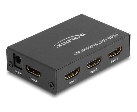 Delock HDMI UHD Switch 3 x HDMI in > 1 x HDMI out 4K Aдаптеры