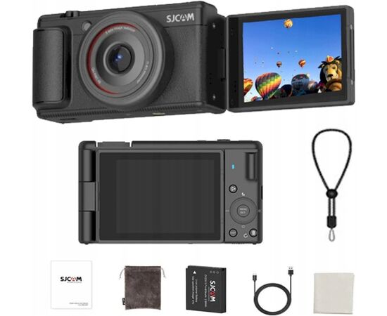 Sjcam ZV200 Digitālā kamera 5K / 80MP melna Jaunumi - Audio-Video