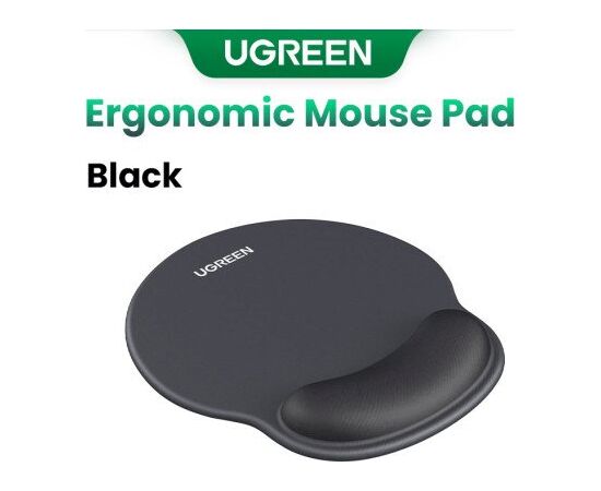 UGREEN LP668 Ergonomisks peles paliktnis ar plaukstas atbalstu / melns Palikņi pelēm