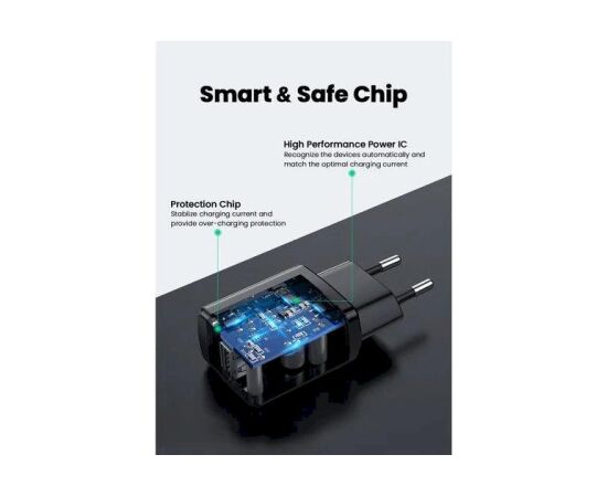 UGREEN 76197 Tīkla lādētājs USB-A 2.1A Telefonu lādētāji 220v