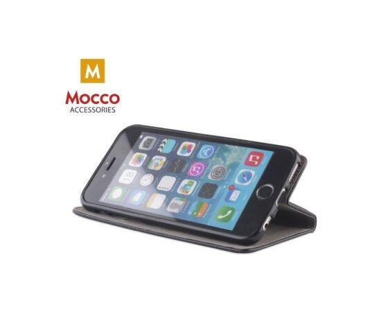 Mocco Smart Magnet Book Case Grāmatveida Maks Telefonam Apple iPhone 5 / 5S / SE Melns Neoriģinālie Maciņi