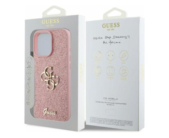Guess GUHCP16XHG4SGP Aizmugurējais Apvalks Priekš Apple iPhone 16 Pro Max Neoriģinālie Maciņi
