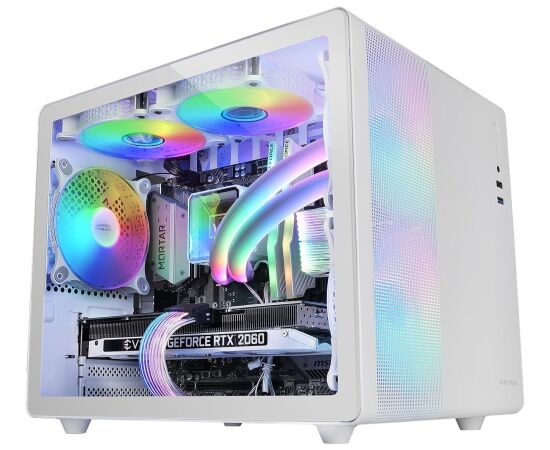 Mars Gaming MC400W Datora korpuss mATX / balts Datoru korpusi