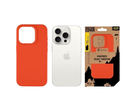 Tactical MagForce Velvet Smoothie Cover Aizsargapvalks priekš Apple iPhone 15 Pro / čilli Neoriģinālie Maciņi