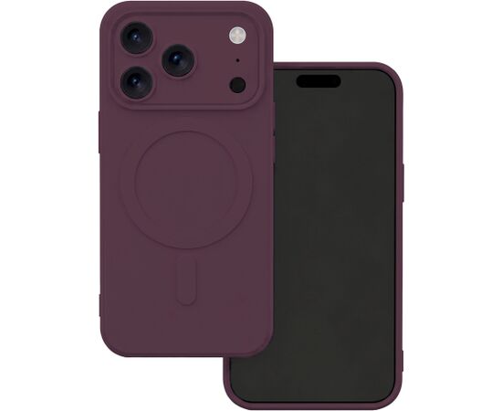 Mocco Simple Color MagSafe Case Aizsargapvalks Priekš Apple iPhone 17 Pro Max / 18 Pro Max Dark cherry Neoriģinālie Maciņi