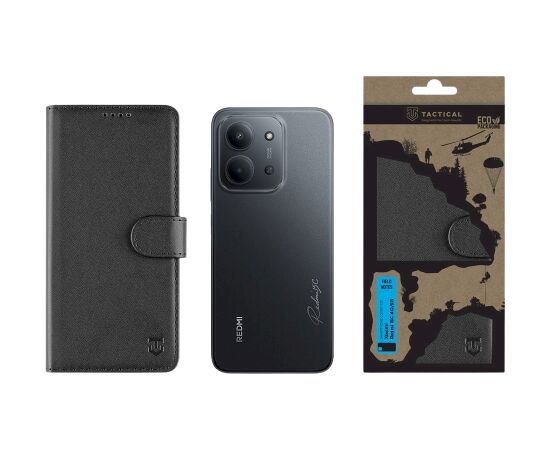 Tactical Field Notes Aizsargapvalks priekš Xiaomi Redmi 15C 4G/5G / melns Neoriģinālie Maciņi
