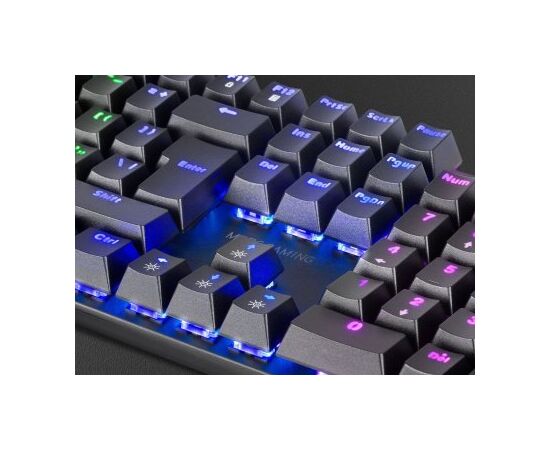 Mars Gaming MK422RUS Spēļu Mehāniska Tastatūra RGB / Red Switch / US Klaviatūras