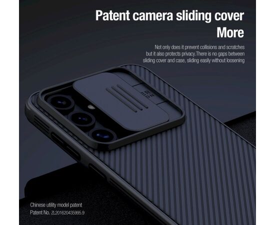 Nillkin CamShield PRO Hard Case Aizsargapvalks priekš Samsung Galaxy S24 FE / melns Neoriģinālie Maciņi