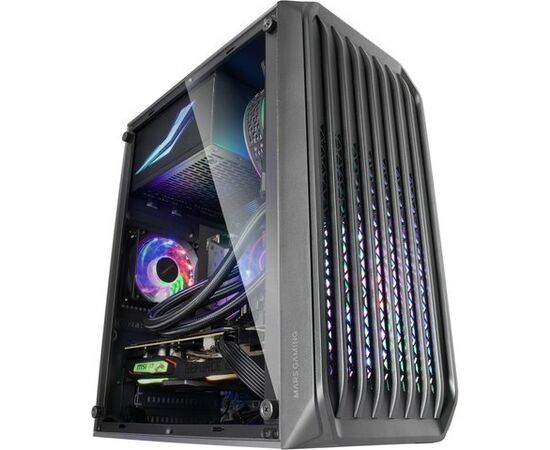 Mars Gaming MC-S2 Datora korpuss mATX / FRGB / Window / MESH Datoru korpusi