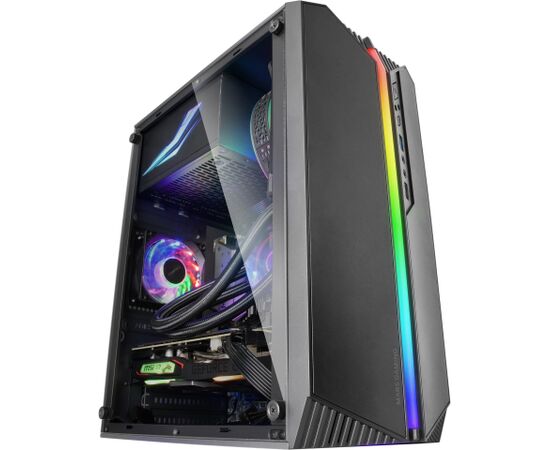 Mars Gaming MC-S1 Datora korpuss mATX / ARGB / Window Datoru korpusi