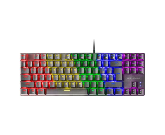Mars Gaming MK80 Spēļu Mehāniskā Tastatūra RGB / Brown Switch / US Klaviatūras