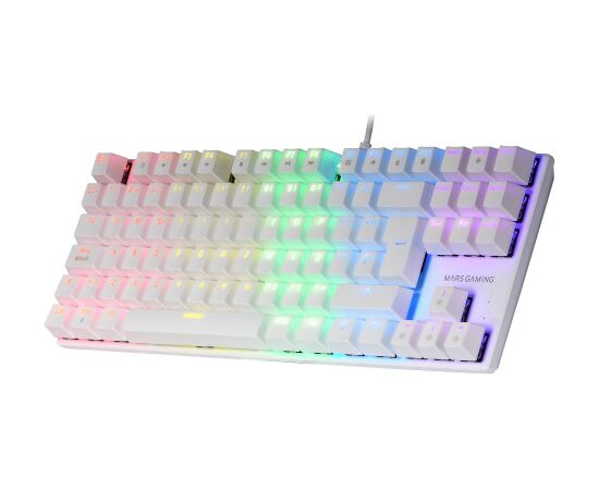 Mars Gaming  MK80 Spēļu Mehāniskā Tastatūra RGB / Brown Switch / US Klaviatūras