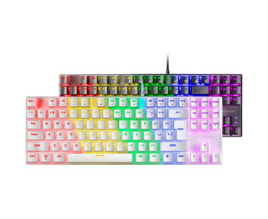 Mars Gaming  MK80 Spēļu Mehāniskā Tastatūra RGB / Brown Switch / US Klaviatūras