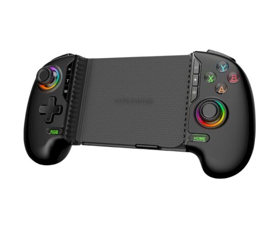 Mars Gaming MGPXPRO Gaming Controller Bluetooth/USB Gamepad analogs / digitāls Android, PC, PlayStation 4, Nintendo Switch 2 / melns Spēļu kontrolieri