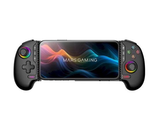 Mars Gaming MGPXPRO Gaming Controller Bluetooth/USB Gamepad analogs / digitāls Android, PC, PlayStation 4, Nintendo Switch 2 / melns Spēļu kontrolieri