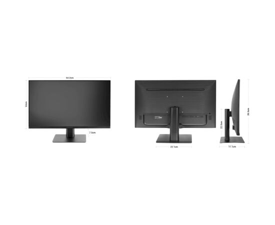Mars Gaming MV24 Datora monitors 24" 1920 x 1080 Fast IPS 120Hz 1ms / melns Monitori