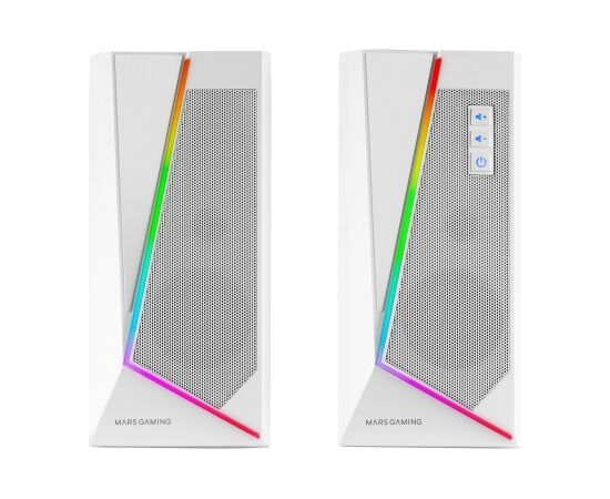 Mars Gaming MS7W Bluetooth 5.0 Stereo skaļruņu sistēma datoram 20W  / balta Jaunumi - Audio-Video