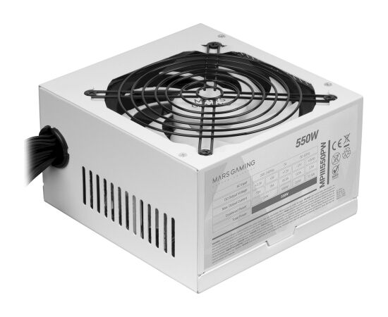 Mars Gaming MPIII550PW Barošanas bloks 550 W 24-pin ATX / balts Datoru barošanas bloki