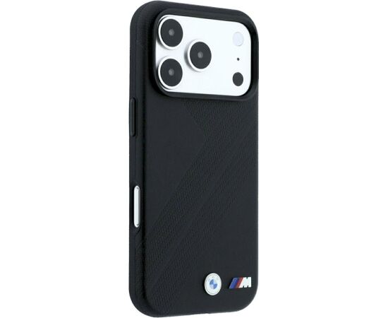 BMW M Tire Track Metal Logo MagSafe Case Aizsargapvalks priekš iPhone 18 Pro Max / 17 Pro Max / melns Neoriģinālie Maciņi