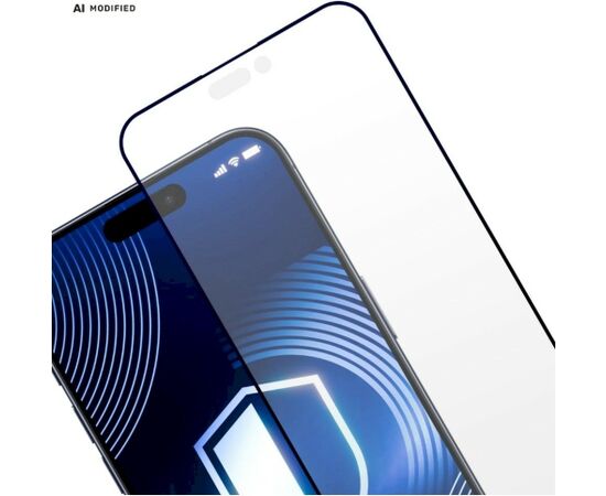 3MK HardGlass Matt Max Aizsargstikls priekš Apple iPhone 18 Pro Max / melns Aizsargstikli planšetdatoriem