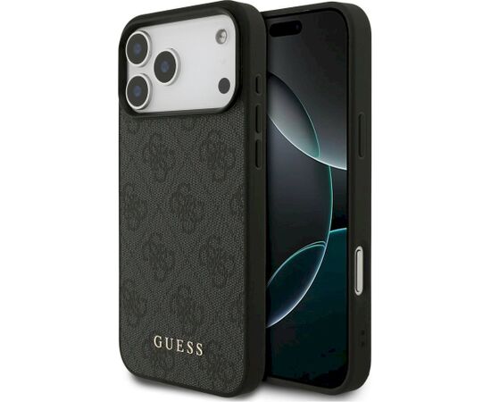 Guess 4G Classic Aizsargapvalks priekš iPhone 18 Pro Max / iPhone 17 Pro Max / melns Neoriģinālie Maciņi