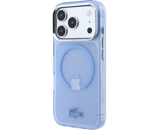 Lacoste IML Frosted MagSafe Aizsargapvalks priekš iPhone 18 Pro Max / 17 Pro Max / zils Neoriģinālie Maciņi