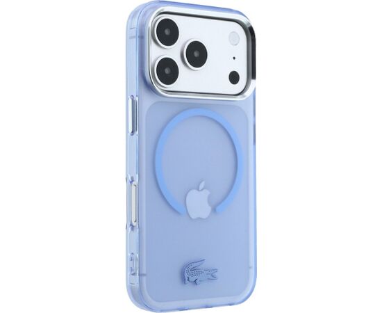 Lacoste IML Frosted MagSafe Aizsargapvalks priekš iPhone 18 Pro Max / 17 Pro Max / zils Neoriģinālie Maciņi