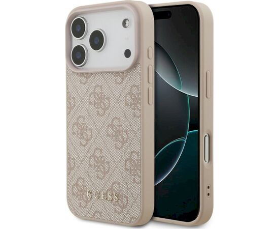 Guess 4G Classic Case Aizsargapvalks priekš iPhone 18 Pro / iPhone 17 Pro / rozā Neoriģinālie Maciņi