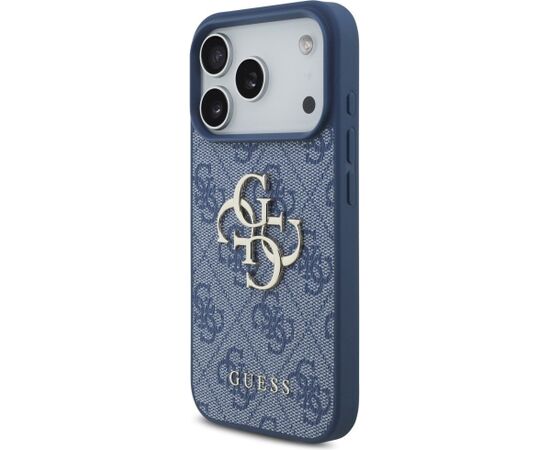 Guess 4G Big Logo Case Aizsargapvalks priekš iPhone 18 Pro / iPhone 17 Pro Max / zils Neoriģinālie Maciņi