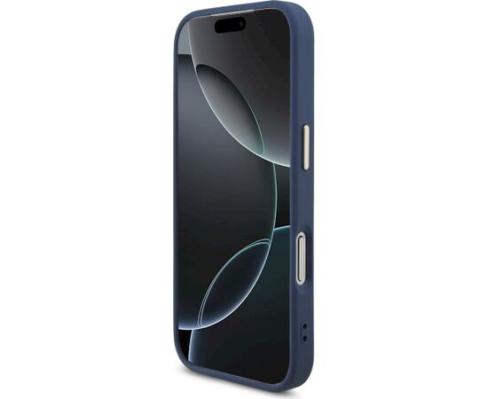 Guess 4G Big 4G Classic Logo Case Aizsargapvalks priekš iPhone 18 Pro / blue gold Neoriģinālie Maciņi