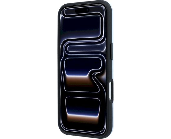Mercedes Leather Semi Wrap Iconic Line MagSafe Aizsargapvalks priekš iPhone 18 Pro Max / 17 Pro Max / zils Neoriģinālie Maciņi