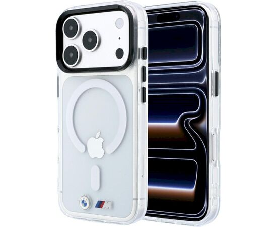 BMW M IML Glossy Metal Logo & Trims MagSafe Case Aizsargapvalks priekš iPhone 18 Pro / 17 Pro / caurspīdīgs Neoriģinālie Maciņi